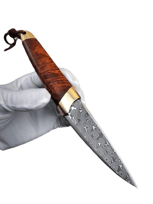 Couteaux en acier damas de poche - ForgeOrigine