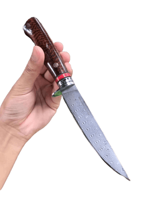 Couteaux en acier damas long - ForgeOrigine