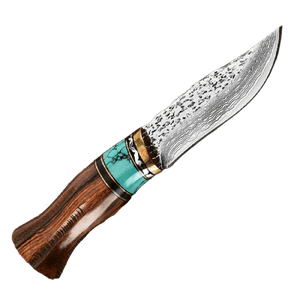 Couteaux en acier damas opale - ForgeOrigine