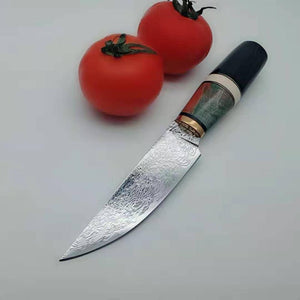 Couteaux en acier damas simple - ForgeOrigine