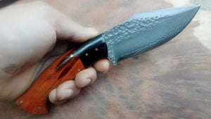 Couteaux en acier damas très large - ForgeOrigine