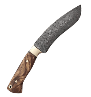 Grand couteau en acier damas - ForgeOrigine
