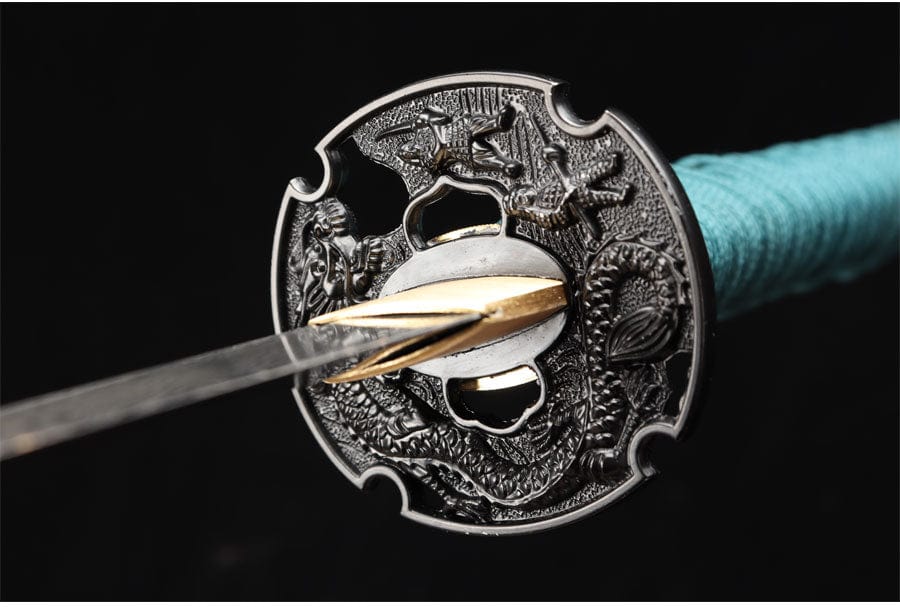 Katana acier damas - ForgeOrigine