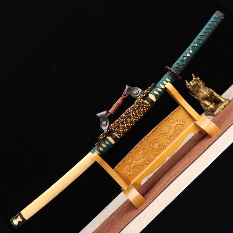 Katana acier damas - ForgeOrigine
