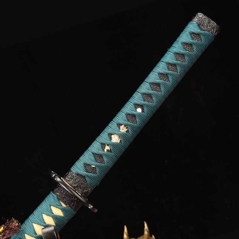 Katana acier damas - ForgeOrigine