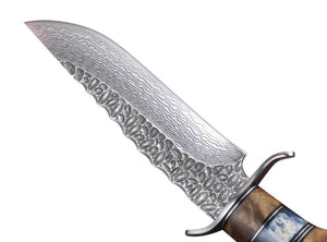 Large couteau damassé - ForgeOrigine