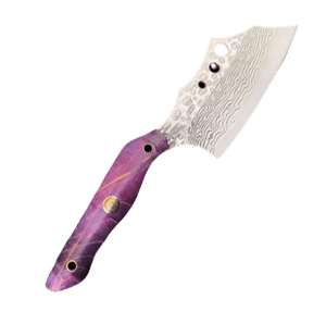 Mini couteau à lame damassée - ForgeOrigine