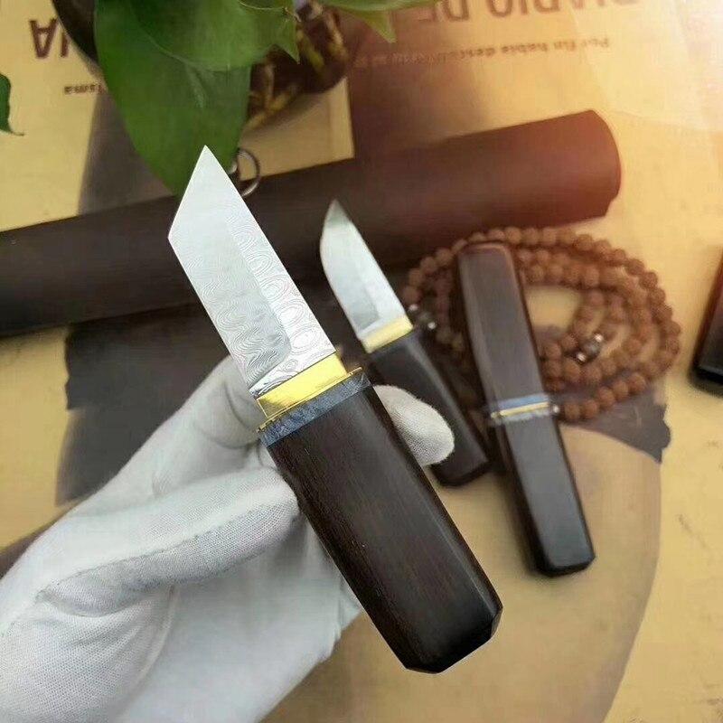 Mini couteau damas type tanto - ForgeOrigine