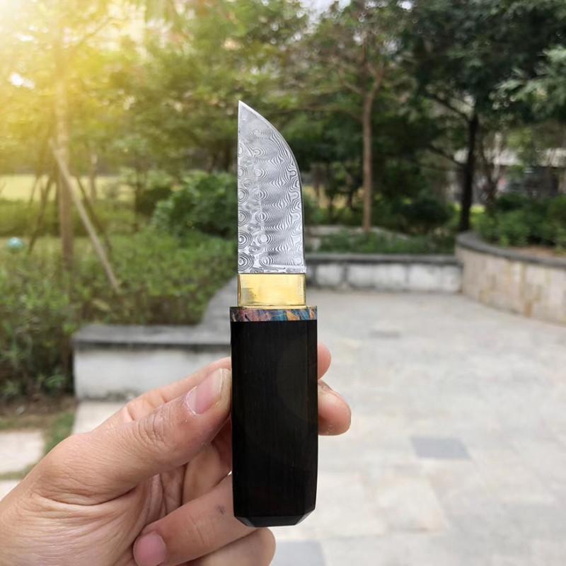 Mini couteau damas type tanto - ForgeOrigine
