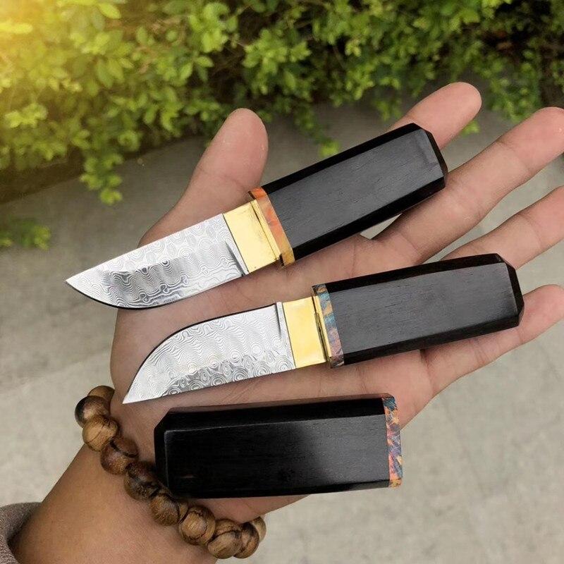 Mini couteau damas type tanto - ForgeOrigine