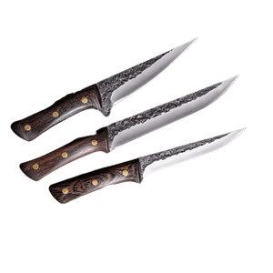 Set de 3 couteaux de cuisine bushcraft - ForgeOrigine